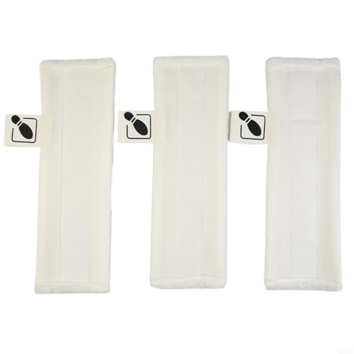 EffiFish 3 x Mikrofaser-Dampfreiniger-Bodentücher für Kärcher EasyFix SC1 SC2 SC3 SC4 SC5 für Dampfreiniger, Weiß von EffiFish