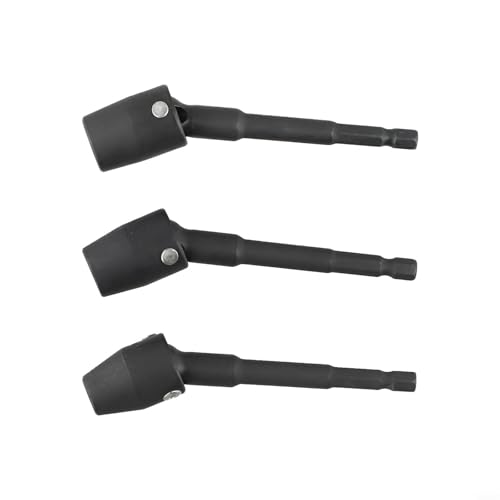EffiFish 360 Grad drehbarer Steckschlüssel-Adapter, Sechskantschaft, Chrom-Vanadium-Stahl, 8 mm, 10 mm, 12 mm von EffiFish