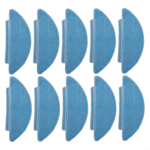 EffiFish 4/10 Stück Roboter-Staubsauger-Zubehör, waschbar, Reinigungstuch, Ersatz-Pads, kompatibel mit Tikom L9000 für Lubluelu SL60D SL61 (10 Stück) von EffiFish