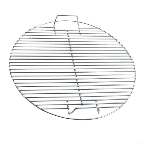 EffiFish 44,5 cm runder Grillrost aus Edelstahl, Ersatz für Weber 7432 47 cm Holzkohlegrill, Grillnetz, Wasserkocher, Grillzubehör von EffiFish