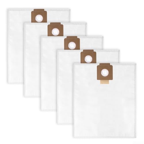 EffiFish 5 Stück Staubsaugerbeutel passend für Kärcher T 15/1 und T 17/1, Kartonvlies Filtration, Ersatzbeutel für stärkere Saugkraft von EffiFish