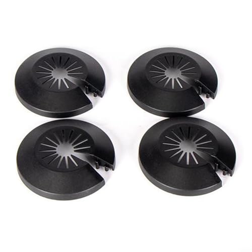 EffiFish 5er Pack Heizkörperabdeckung Dekorativ Rohrabdeckung Rosetten Wandheizung Geeignet für Warmwassersysteme Gasrohr Systeme Zuhause Schwarz (14-29mm) von EffiFish