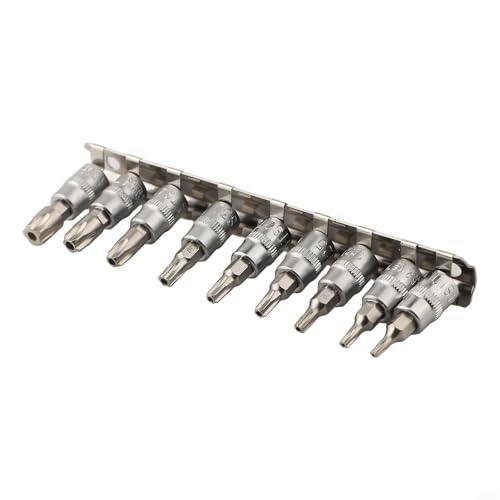 EffiFish 9 Stück für Torx-Schraubendreher-Bit, 5-Punkt-Sternantrieb, Pentalobe TS10-TS50 Werkzeuge, hohe Härte EffiFish 9 Stück für Torx-Schraubendreher-Bit, 5-Punkt-Sternantrieb, Pentalobe TS10-TS50 Werkzeuge, hohe Härte von EffiFish