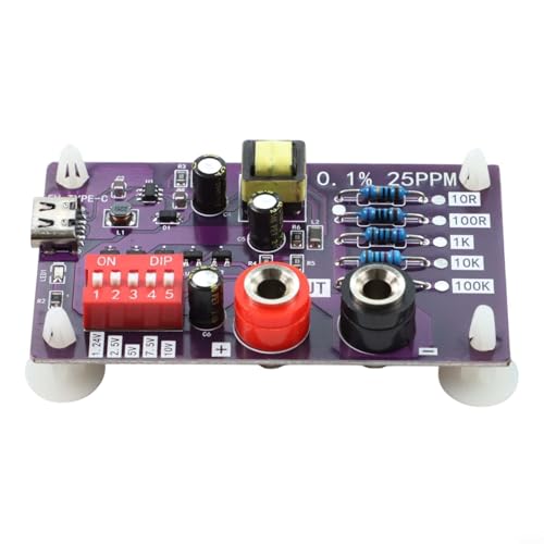 EffiFish AD585 Spannungswiderstandsreferenzmodul, mit 5-stufiger Spannung 1,24 V/2,5 V/5 V/7,5 V/10 V und 5-stufigem Widerstand, Typ-C-5-V-Netzteil für Multimeter-Kalibrierung EffiFish AD585 Spannungswiderstandsreferenzmodul, mit 5-stufiger Spannung 1,24 V/2,5 V/5 V/7,5 V/10 V und 5-stufigem Widerstand, Typ-C-5-V-Netzteil für Multimeter-Kalibrierung von EffiFish