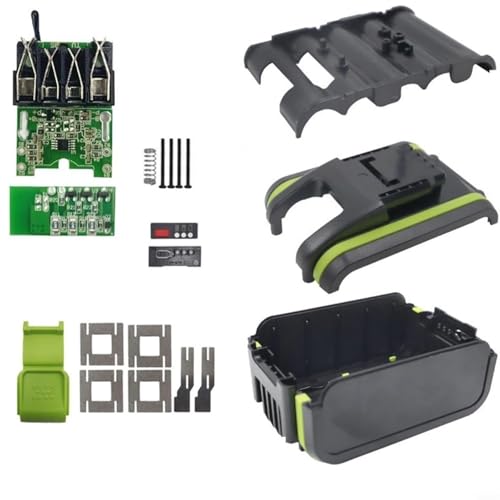 EffiFish Batterie-Kunststoffgehäuse, mit Leiterplatte WA3530, kompatibel mit Worx 20 V Werkzeugen, Reparatur-Montageset (10 Kern) von EffiFish
