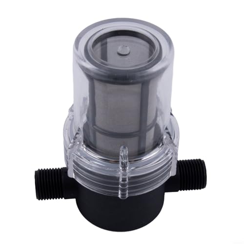 EffiFish Bewässerungswasserfilter, 1,27 cm Anschluss 180 Mikron Netzsieb Sediment-Sieb-System für Gartenschlauch-Sprinkler-Schutz von EffiFish
