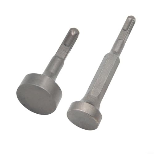 EffiFish Chrom-Stahl-Erdungsstab-Treiber-Set, für SDS-Plus-Schaft-Schlagbohrer, installieren Zaunpfosten, Elektrozaunpfosten, 35 mm Durchmesser, 85 mm, 150 mm Länge, 2 Stück von EffiFish