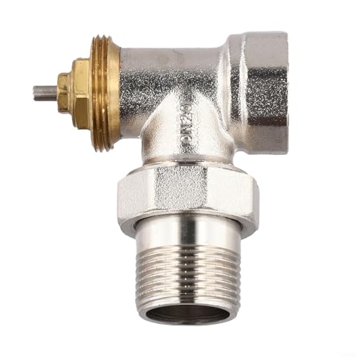 EffiFish DN15/DN20 Messing Winkel Thermostat-Regulierventil, ohne Kopf M30 x 1,5 mm Gewinde, selbstregulierendes Temperaturventil zum Heizen (DN20) von EffiFish
