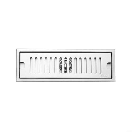 EffiFish Duschablauf-Abdeckung, linearer Duschablauf, Bodenablauf-Abflussabfluss mit Anti-Blockiersystem, mehrere Größen für Badezimmer (30 x 10 cm) von EffiFish