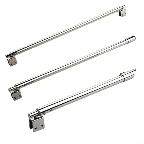 EffiFish Edelstahl-Dusch-Glas-Stützstange, verstellbare Wandhalterung, für Badezimmer, begehbare Bildschirme, 400–600 mm, Chrom-Finish (flach) von EffiFish