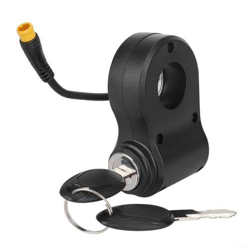 EffiFish Elektrisches Türschloss für Kukirin G2 Pro Max Elektroroller Zündschloss Kunststoff 3-poliger Schließmechanismus mit Schlüssel von EffiFish