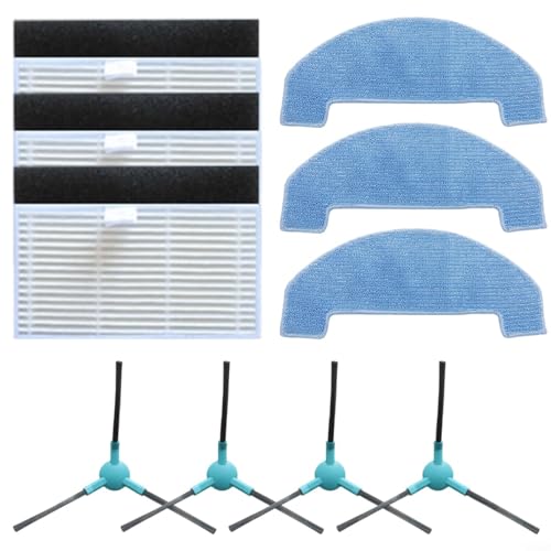 EffiFish Ersatz-Seitenbürste für Staubsauger, Seitenbürsten, Wischmopp-Pads, Reinigungszubehör für Ultenic für T10 Lite von EffiFish