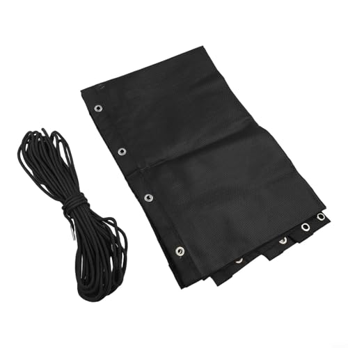 EffiFish Ersatz-Sitzbezug für Textilene Hängeschaukelstuhl, schwarz, Outdoor-Gartenliege, mit Seil, 64 x 197 x 23 cm (1 Stück ohne Taschen) von EffiFish