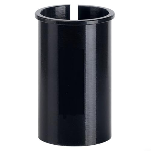 EffiFish Fahrrad-Sattelstützen-Unterlegscheiben-Konverter, 22,2 mm auf 25,4 mm, CNC-gefräst, eloxiertes Aluminium, Adapter, 100 mm/60 mm, Schwarz (22,2 auf 25,4 mm S) von EffiFish