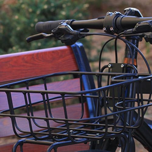 EffiFish Fahrradkorb, Mountainbike-Korb, Gemüsekörbe, Aluminium-Legierung, große Kapazität, leicht (schwarz) von EffiFish