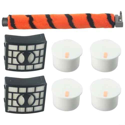 EffiFish Filter-Set für Shark NZ801UK Clean Vacuum NZ801UKT NV800 NV801 Ersatzteile mit Schaumstoff-Filzfilz für Bürstenrolle, einfach und schnell zu bedienen von EffiFish