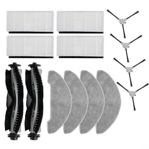 EffiFish Für INOMI Roboter-Staubsauger-Ersatzteil-Set mit Hauptbürste, Seitenbürsten, Wischpads, Filter, kompatibel mit LE7 SE8 Modellen von EffiFish