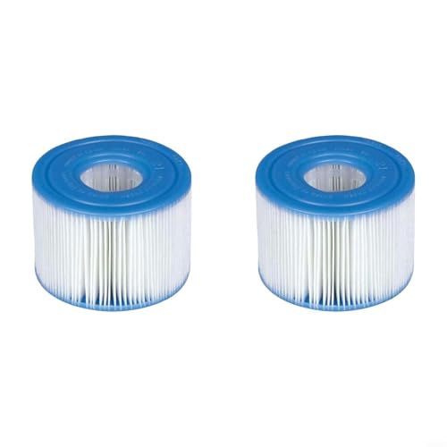 EffiFish Für Intex S1 29011E kompatible Pool-Filterkartusche für Intex S1 29011E für Pure Spa Badewanne Filtration Schwimmbäder Ersatz Wasserreinigung 108 x 43 x 74 mm (2 Stück) von EffiFish