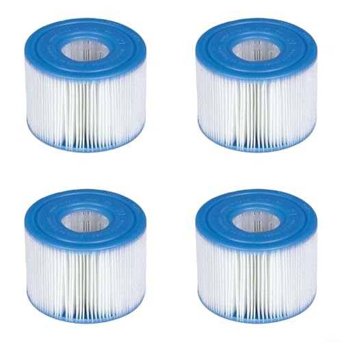 EffiFish Für Intex S1 29011E kompatible Pool-Filterkartusche für Intex S1 29011E für Pure Spa Badewanne Filtration Schwimmbäder Ersatz Wasserreinigung 108 x 43 x 74 mm (4 Stück) von EffiFish