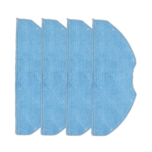EffiFish Für Tapo RVA300 Roboter-Staubsauger-Mikrofaser-Wischmopp-Pads, Ersatz-Reinigungstuch-Set, kompatibel mit RV10 RV30 Serie, blau, 4 Stück (4 Stück) von EffiFish