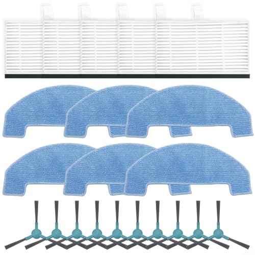 EffiFish Für Ultenic D10 Saugroboter Kit Seitenbürsten HEPA Filter Mop Pads Reinigungsset Für D10 Roboterstaubsauger (B) von EffiFish