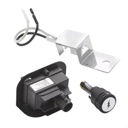 EffiFish Für Weber Q1200 Q2200 Gasgrill Elektronisches Zündungsset, Ersatzteil-Set mit Keramik-Elektroden-Buchse, Draht, Druckknopf-Montage von EffiFish