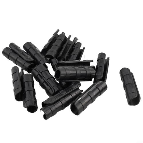 EffiFish Gartengebäude Rohr-Clip Gewächshaus-Klemme aus Kunststoff, Pflanzenstecker für Gartenfolie, Rahmen, Verbindungsstück, 20 Stück (20 mm) von EffiFish