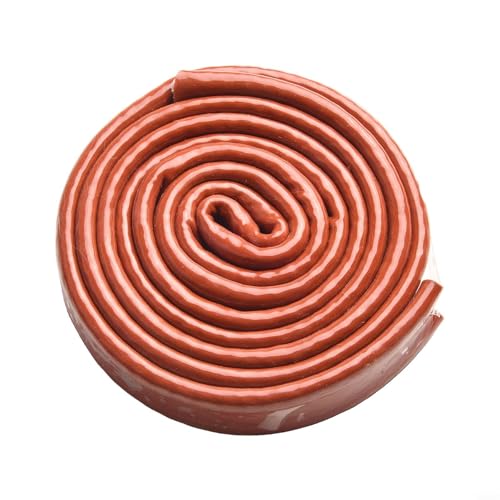 EffiFish Hitzebeständige Kabelhülse, Silikon-Fiberglas-Schirm-Pipeline-Schutzwerkzeug für Schläuche, Kabel, Rohrleitungen, 1,5 m Länge, hält Temperaturen von 260 °C in Schmelzer und Glasarbeiten stand von EffiFish