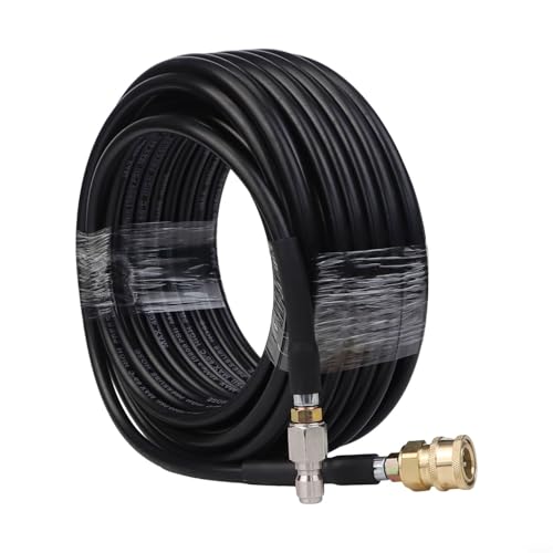 EffiFish Hochdruckreiniger-Schlauch, 3/8 Zoll, Schnellanschluss, Drehanschluss, 2000 PSI für Reinigungsaufgaben, Zuhause, Geschäftsanwendungen, 10/15/20 m (20 m) von EffiFish