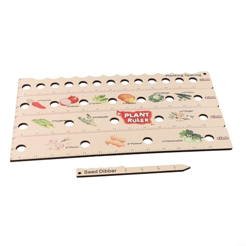 EffiFish Holzpflanzenlineal mit Löchern Multifunktions-Gartengeräte Messung für Pflanzanleitung Gemüsegarten Messlineal EffiFish Holzpflanzenlineal mit Löchern Multifunktions-Gartengeräte Messung für Pflanzanleitung Gemüsegarten Messlineal von EffiFish