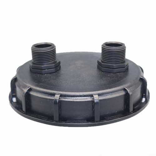 EffiFish Kunststoff IBC Tank Outlet Adapter 1 Zoll Außengewinde DN150 Deckelkappe Wassertank Zubehör von EffiFish