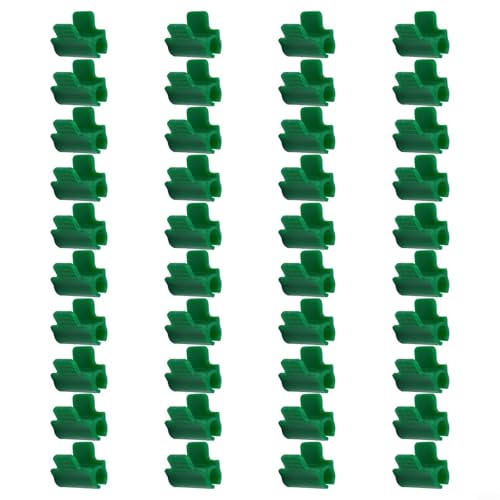 EffiFish Kunststoff-Rohrschellen, Pflanzenpfähle, Gewächshaus, Gartennetz, Reifen-Clips, Werkzeug, Pflanzen, Unterstützung, Schatten, Insektennetz-Verschlüsse, 40 Stück (8 mm) von EffiFish