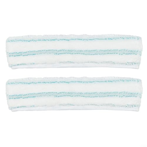 EffiFish Leifheit Fensterwascher M Ersatzbezug Mikrofaser Wischpad für Rahmen Ecken Reinigung 27,5 x 6,8 cm Türkis (2 Stück) von EffiFish