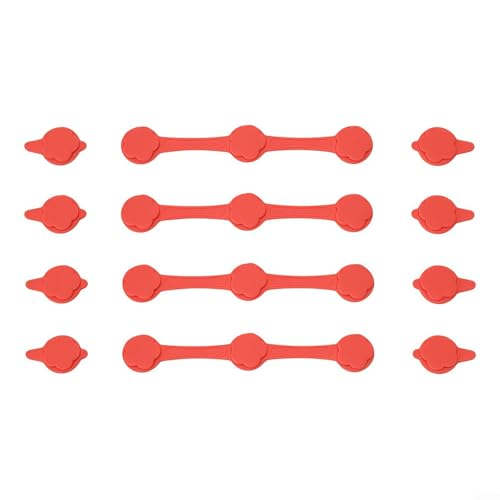 EffiFish Magnetische Silikon-Schnalle, zum Festhalten von Luftfritteusen, Pergamentpapier, sicheres und effizientes Kochen (rot) von EffiFish