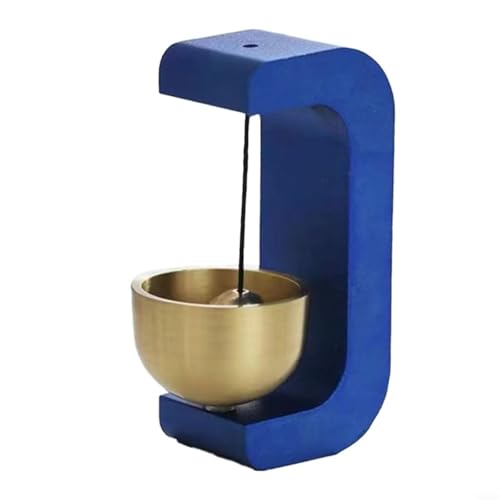 EffiFish Magnetisches Tür-Windspiel, handgefertigter Kühlschrankmagnet aus reinem Kupfer für beruhigende Klänge, verbessert die Sicherheit des Hauses (F) von EffiFish