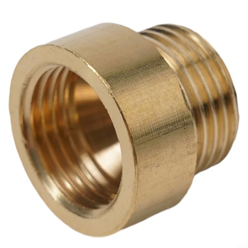 EffiFish Messing Wasserhahn Verlängerung Rohr Fitting männlich weiblich Anschluss für Gartenbewässerungssystem Bewässerungsgeräte Zubehör (1 cm) von EffiFish