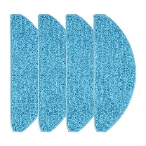 EffiFish Mikrofaser-Reinigungstücher, Ersatz-Set für Cecotec, Conga 7490, Genesis, X-Treme Roboter-Staubsauger, 4/10er-Pack, Blau (4er-Pack) von EffiFish