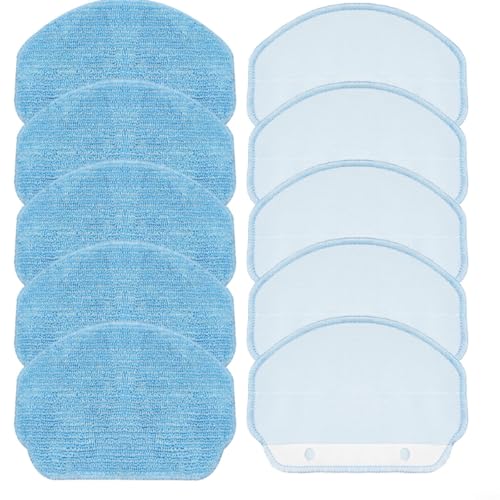 EffiFish Mikrofaser-Wischtuch-Ersatz-Pads, 4er-Pack, kompatibel mit BR150 BR151 Roboter-Staubsauger, 177 x 109 mm (10 Stück) von EffiFish