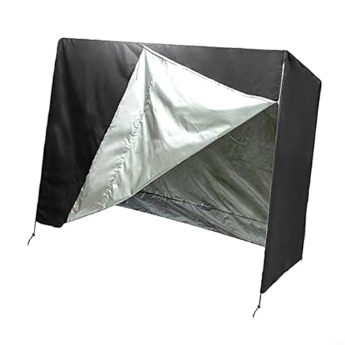 EffiFish Outdoor-Schaukelsitzbezug, Staubschutz, Zweisitzer-Schaukelbezüge, schwarz, einfach zu reinigen und zu installieren von EffiFish