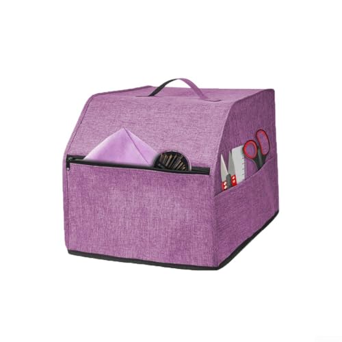 EffiFish Overlock-Nähmaschinen-Abdeckung aus Oxford-Stoff mit mehreren Aufbewahrungstaschen, Staubschutzhülle für Overlock- oder Overlock-Nähmaschinen, Violett EffiFish Overlock-Nähmaschinen-Abdeckung aus Oxford-Stoff mit mehreren Aufbewahrungstaschen, Staubschutzhülle für Overlock- oder Overlock-Nähmaschinen, Violett von EffiFish