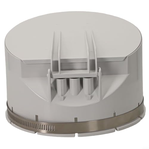 EffiFish PVC-Abflussrohr-Abdeckungsfilter, 50–160 mm, weißes Regenwasser-Abflusssystem, Insektenschutz, Bodenablaufventil für Garten, Balkon (160 mm) von EffiFish