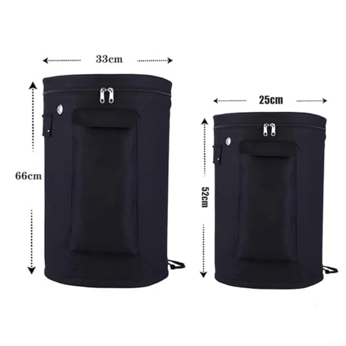 EffiFish Propan-Tankabdeckung, wasserdichte Gasflaschen-Abdeckung mit Aufbewahrungstasche für Outdoor-Grills, Campingkocher, Feuerstellen, 25 cm oder 33 cm Durchmesser (25 x 52 cm) von EffiFish
