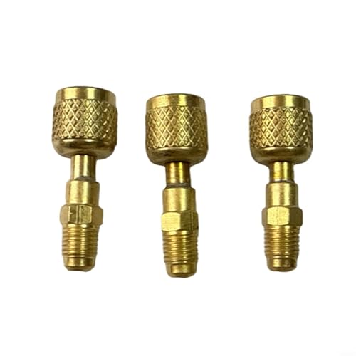 EffiFish R32 Linkshändergewinde 1/4 SAE-LH interner Adapter, für R454ABC Lagertank Messing HVAC Mini-Split Vakuummesser Werkzeug EffiFish R32 Linkshändergewinde 1/4 SAE-LH interner Adapter, für R454ABC Lagertank Messing HVAC Mini-Split Vakuummesser Werkzeug von EffiFish