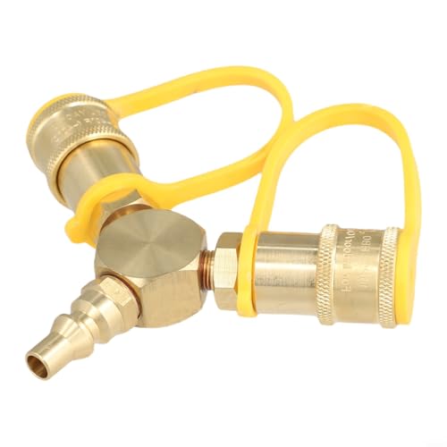 EffiFish RV Propan Quick Connect Y Splitter Adapter, Metall Tank Connector für Outdoor Camping Kochen Grill von EffiFish