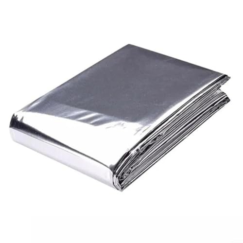 EffiFish Reflektierende Folie für Pflanzen, hochreflektierende Abdeckfolie, silberfarbene reflektierende Mylar-Folie, Sonnen-reflektierende Folie, Gewächshaus, Pflanzzubehör (130 cm x 210 cm) von EffiFish