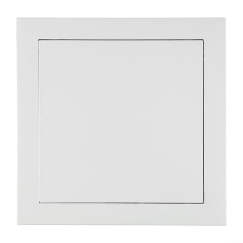 EffiFish Revisionstür-Zugangsplatte, weiß, verzinkte Aluminiumlegierung mit Magnetschalter, 135°-Scharnier für Decken-Wand-Abflussrohre (200 x 200 mm) von EffiFish