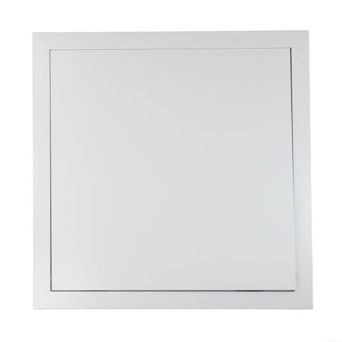 EffiFish Revisionstür-Zugangsplatte, weiß, verzinkte Aluminiumlegierung mit Magnetschalter, 135°-Scharnier für Decken-Wand-Abflussrohre (350 x 350 mm) von EffiFish