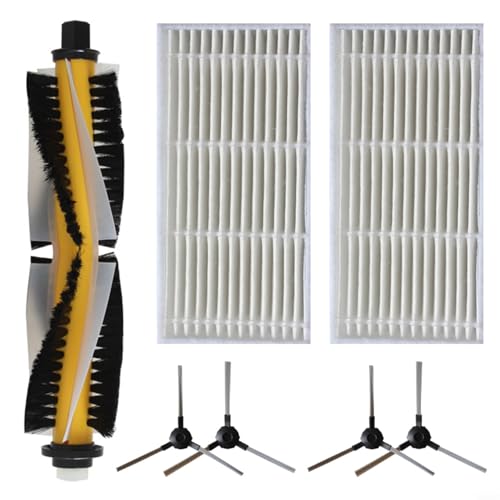 EffiFish Roboter-Staubsauger, für Blaupunkt Rollenbürste, Seitenbürsten, Filter-Set, Ersatzteile, kompatibel mit Bluebot Xsmart BPK-VCBB1XS von EffiFish