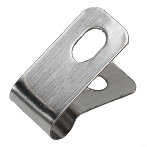 EffiFish Robustes Drahtzaunklemmen-Set, Metallpfostenbefestigungsclips mit Schrauben für landwirtschaftliche Nutztierzäune (304 Material: 100 Clips + 100 Schrauben) von EffiFish