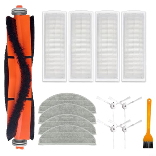 EffiFish Rollenbürste Ersatzbürsten Filter Mop Pads Wartungsset für Redroad Roboter Staubsauger Zubehör Kit von EffiFish